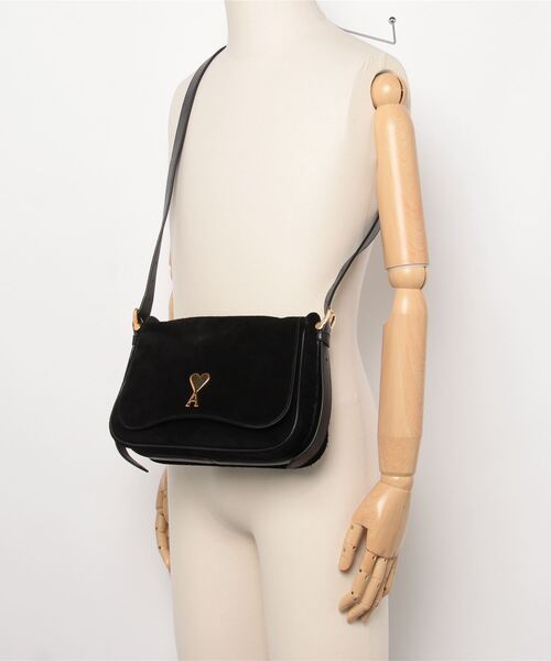 AMI Alexandre Mattiussi（アミアレクサンドルマテュッシ）の「AMI PARIS PANAME PANAME SATCHEL BAG アミ パリス パンメパナメ サッチェル ショルダーバッグ（ショルダーバッグ・レディース・ブラック・FREE）」の11枚目の写真