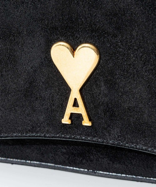 AMI Alexandre Mattiussi（アミアレクサンドルマテュッシ）の「AMI PARIS PANAME PANAME SATCHEL BAG アミ パリス パンメパナメ サッチェル ショルダーバッグ（ショルダーバッグ・レディース・ブラック・FREE）」の7枚目の写真