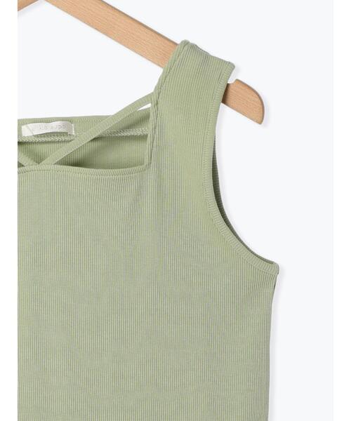 ehka sopo（エヘカソポ）の「スクエアネックタンクトップ（タンクトップ・レディース・ピンク/キナリ/グリーン/ブラック・F）」の17枚目の写真