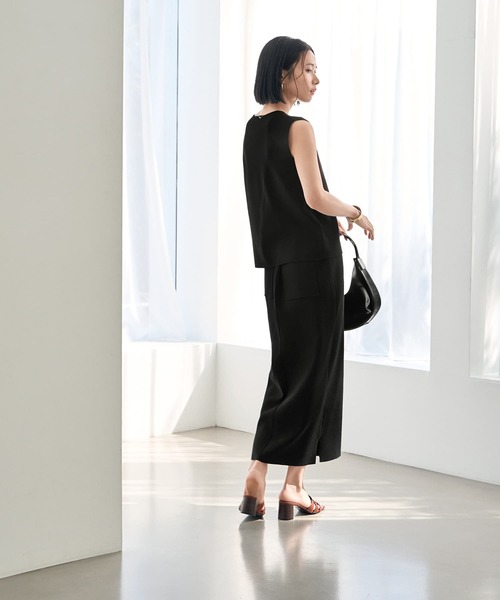 STYLE DELI(スタイルデリ)の「【LUXE】シャリ感ソウバリニットスカート(スカート・レディース・ブラック/ホワイト・SMALL/MEDIUM)」の14枚目の写真