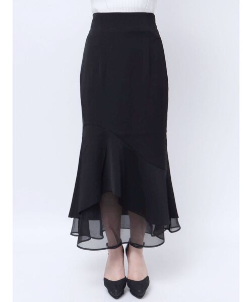 RESEXXY（リゼクシー）の「シアードッキングマーメイドスカート（スカート・レディース・アイボリー/ピンク/ブラック/ブルー・FREE）」の17枚目の写真