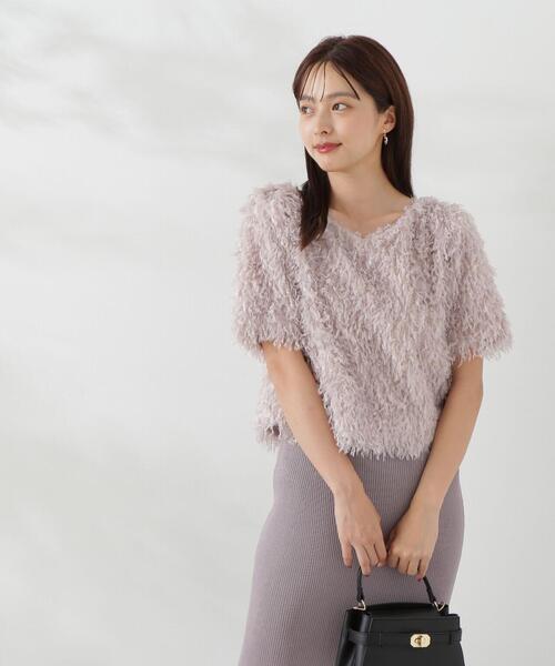 PROPORTION BODY DRESSING（プロポーションボディドレッシング）の「前後２ＷＡＹフェザーヤーントップス / 1214210802（シャツ/ブラウス・レディース・イエロー/ピンク/グリーン/グレー・FREE）」の20枚目の写真