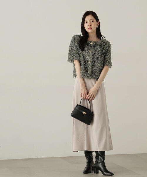 PROPORTION BODY DRESSING（プロポーションボディドレッシング）の「前後２ＷＡＹフェザーヤーントップス / 1214210802（シャツ/ブラウス・レディース・イエロー/ピンク/グリーン/グレー・FREE）」の13枚目の写真