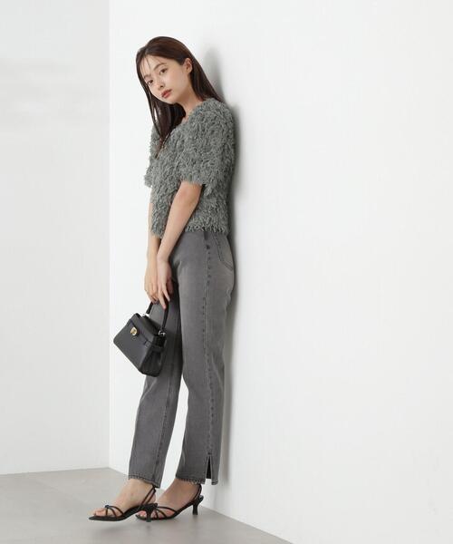 PROPORTION BODY DRESSING（プロポーションボディドレッシング）の「前後２ＷＡＹフェザーヤーントップス / 1214210802（シャツ/ブラウス・レディース・イエロー/ピンク/グリーン/グレー・FREE）」の7枚目の写真