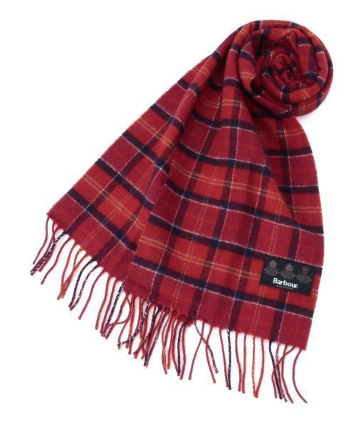 Barbour(バブアー)の「Barbour / タータンチェック ラムズウール マフラー(マフラー・メンズ・グレー/レッド/グリーン・ONE SIZE)」の9枚目の写真