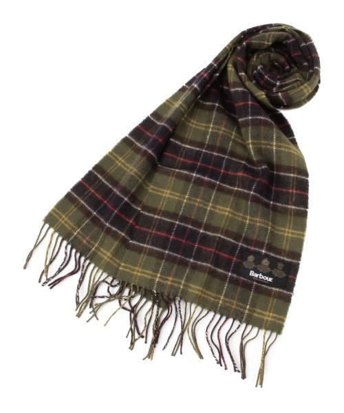 Barbour(バブアー)の「Barbour / タータンチェック ラムズウール マフラー(マフラー・メンズ・グレー/レッド/グリーン・ONE SIZE)」の10枚目の写真