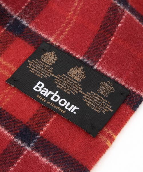 Barbour(バブアー)の「Barbour / タータンチェック ラムズウール マフラー(マフラー・メンズ・グレー/レッド/グリーン・ONE SIZE)」の7枚目の写真