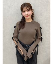 EATME | リボンスリーブニットTOP(ニット/セーター)