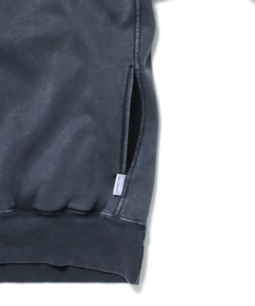 【セール】【BEN DAVIS（ベンデイビス）】LEAGUER FADED HALF ZIP / ヴィンテージライク オーバーサイズ シンプル ノームコア 刺繍 裏起毛（スウェット）｜BEN DAVIS（ベンデイビス）