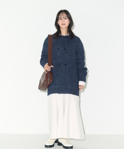 emmi(エミ)の「ダンボールボリュームスリーブワンピース(ワンピース・レディース・ブラウン/ライトベージュ/ブラック・0/1)」の8枚目の写真