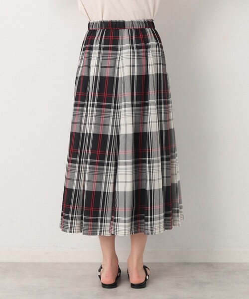 Dessin（デッサン）の「◆【秋色登場・ウエストゴム】映えチェックスカート（XS～L）（スカート・レディース・ブラック系1/レッド系3/ワイン系3・00/01/02/03）」の22枚目の写真