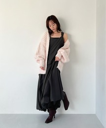 Olu. | バックベルトバルーンワンピース(ワンピース)