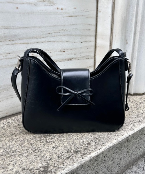 one wayザッカ（ワンウェイザッカ）の「リボン2wayショルダーバッグ（ショルダーバッグ・レディース・ブルー/ブラック/シルバーグレー/レッド・FREE）」の5枚目の写真