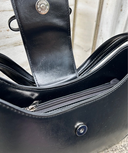 one wayザッカ（ワンウェイザッカ）の「リボン2wayショルダーバッグ（ショルダーバッグ・レディース・ブルー/ブラック/シルバーグレー/レッド・FREE）」の9枚目の写真