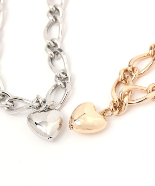 BAYFLOW(ベイフロー)の「ハートチャームネックレス(ネックレス・レディース・シルバー/ゴールド・FREE)」の5枚目の写真