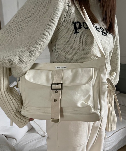 RUBY AND YOU（ルビーアンドユー）の「リボンポストマンショルダーバッグ（ショルダーバッグ・レディース・ベージュ/アイボリー/ブルー・FREE）」の9枚目の写真