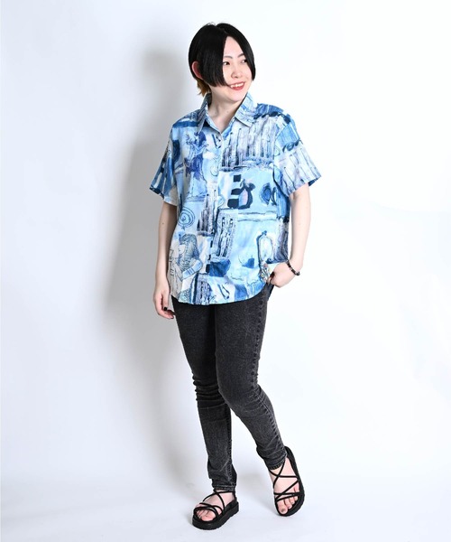 MORABITO PREMIER モラビトプルミエ　リーフ柄Tシャツ MORABITO PREMIER モラビトプルミエ リーフ柄Tシャツ - メルカリ