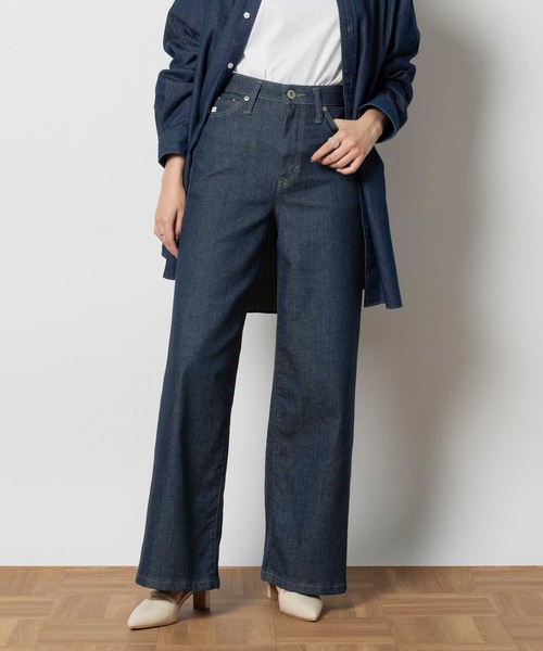 SOMETHING(サムシング)の「SOMETHING(サムシング)【レディース】「LISA」ワイドパンツ(デニムパンツ・レディース・ワンウォッシュ・XS/S/M/L)」の2枚目の写真