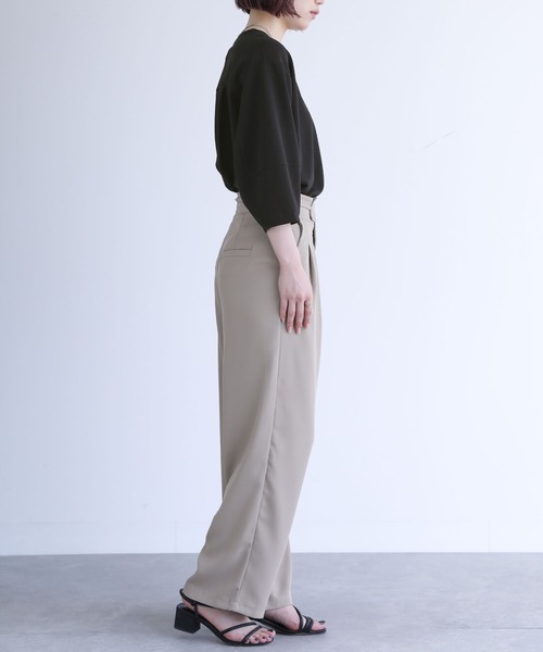 n'OrLABEL（ノアールレーベル）の「『七分袖ランタンスリーブカットソー』（Tシャツ/カットソー・レディース・ブラック/ブラウン/グレイッシュブルー・2/1）」の11枚目の写真