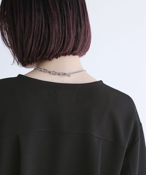 n'OrLABEL（ノアールレーベル）の「『七分袖ランタンスリーブカットソー』（Tシャツ/カットソー・レディース・ブラック/ブラウン/グレイッシュブルー・2/1）」の15枚目の写真