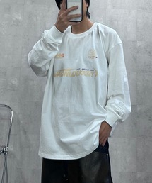 プリントグラフィック長袖Tシャツ