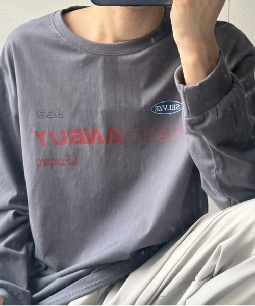 B.R.U(ブル)の「プリントグラフィック長袖Tシャツ(Tシャツ/カットソー・メンズ・ブラック/その他/チャコールグレー/ブラック系その他/ネイビー系/ホワイト/ホワイト系その他/ネイビー・M/L)」の5枚目の写真