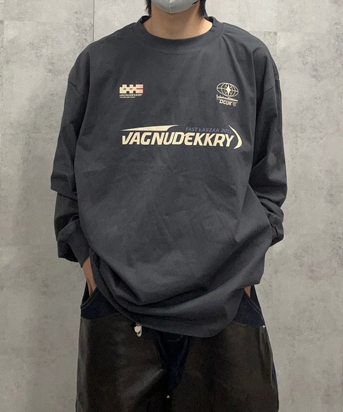 B.R.U(ブル)の「プリントグラフィック長袖Tシャツ(Tシャツ/カットソー・メンズ・ブラック/その他/チャコールグレー/ブラック系その他/ネイビー系/ホワイト/ホワイト系その他/ネイビー・M/L)」の8枚目の写真