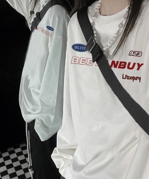 B.R.U(ブル)の「プリントグラフィック長袖Tシャツ(Tシャツ/カットソー・メンズ・ブラック/その他/チャコールグレー/ブラック系その他/ネイビー系/ホワイト/ホワイト系その他/ネイビー・M/L)」の10枚目の写真