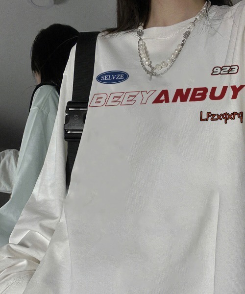 B.R.U(ブル)の「プリントグラフィック長袖Tシャツ(Tシャツ/カットソー・メンズ・ブラック/その他/チャコールグレー/ブラック系その他/ネイビー系/ホワイト/ホワイト系その他/ネイビー・M/L)」の11枚目の写真