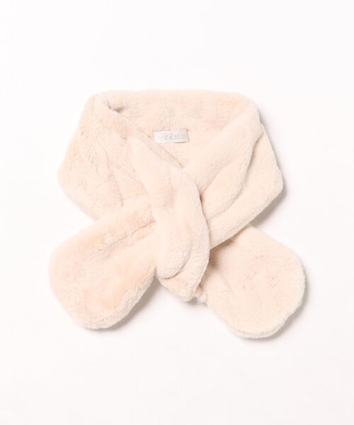 nino（ニノ）の「ファーマフラー（マフラー・キッズ・ベージュ/ラベンダー・M）」の16枚目の写真