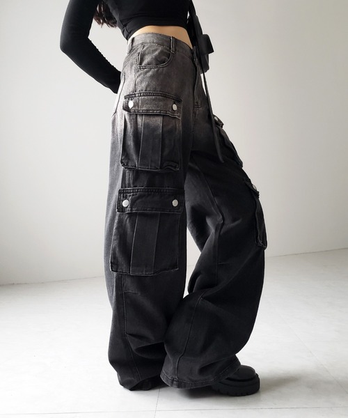 coor ワイドデニムパンツ 完売日 一部店舗限定】23区DENIM ストレッチ ワイドパンツ / 23区