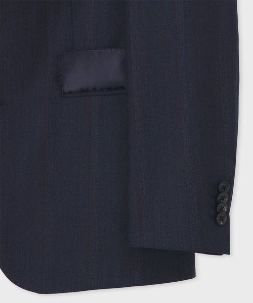 【美品】PaulSmithセットアップ シングル 2ボタン ストライプ ネイビー Paul Smith（ポールスミス）の「オルタネイトストライプ
