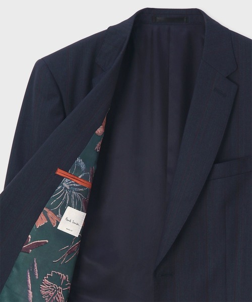 【美品】PaulSmithセットアップ シングル 2ボタン ストライプ ネイビー Paul Smith（ポールスミス）の「オルタネイトストライプ