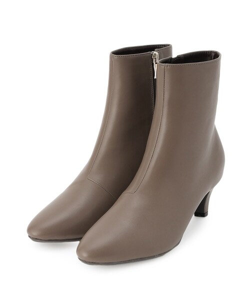 grove（グローブ）の「◆アーモンドトゥヒールブーツ（ブーツ・レディース・アイボリー/チャコールグレー/ブラック・M/L/S）」の4枚目の写真