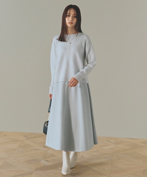 grove（グローブ）の「◆アーモンドトゥヒールブーツ（ブーツ・レディース・アイボリー/チャコールグレー/ブラック・M/L/S）」の12枚目の写真