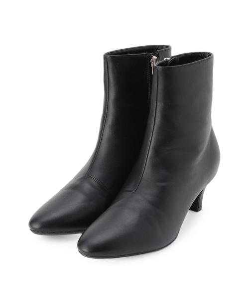 grove（グローブ）の「◆アーモンドトゥヒールブーツ（ブーツ・レディース・アイボリー/チャコールグレー/ブラック・M/L/S）」の19枚目の写真