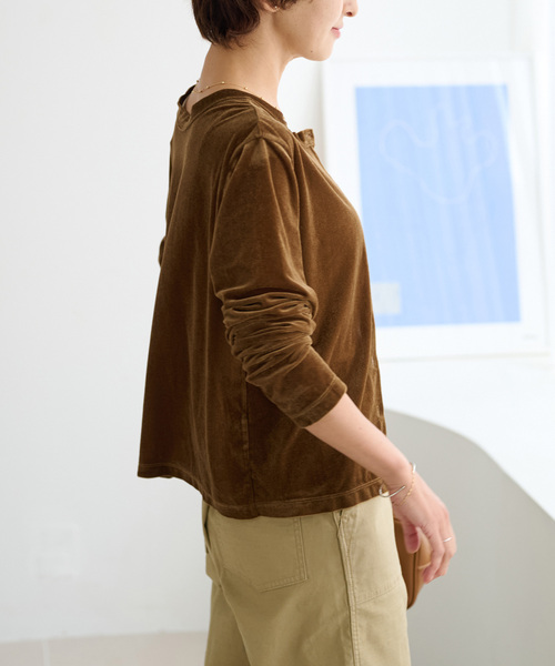【セール】シアーベロア2WAYカーディガン（Tシャツ/カットソー）｜JOURNAL STANDARD relume（ジャーナルスタンダード レリューム）