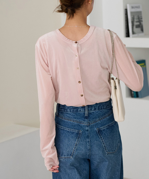【セール】シアーベロア2WAYカーディガン（Tシャツ/カットソー）｜JOURNAL STANDARD relume（ジャーナルスタンダード レリューム）