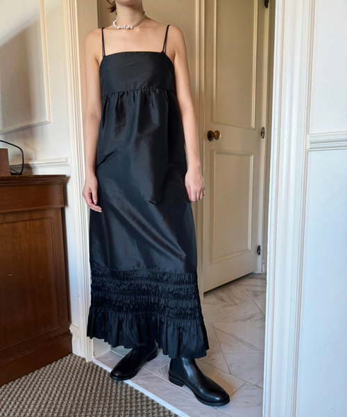 ne quittez pas Frill Cami Dress F ブラック セール】【ne Quittez pas / ヌキテパ】Frill Cami Dress