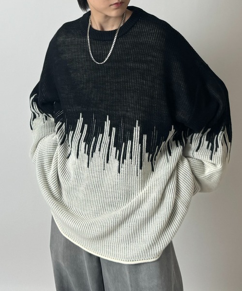2-tone dip рубашка Loose Sleeve — футболка в стиле унисекс (Confirm)