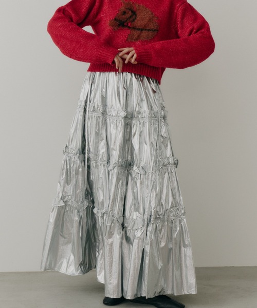 フリルティアードスカート（スカート）｜PERNA（ペルナ）の