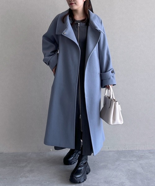 mysty woman（ミスティウーマン）の「フロントZIPアソートジャンスカ  151766（ジャンパースカート・レディース・グレイッシュベージュ/グレー系その他/ブラック・FREE）」の5枚目の写真