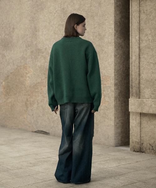 MAR DE MARGARITAS 売れ筋商品|||マル デ マルガリタス ニット&セーター アウター レディース Sweaters Black レトロスポーツジャガードモヘアライクニット（ニット/セーター
