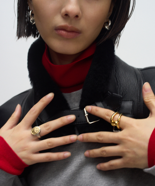 VERMEIL par iena(ヴェルメイユパーイエナ)の「アビエイタージャケット(その他アウター・レディース・ブラック・FREE)」の5枚目の写真