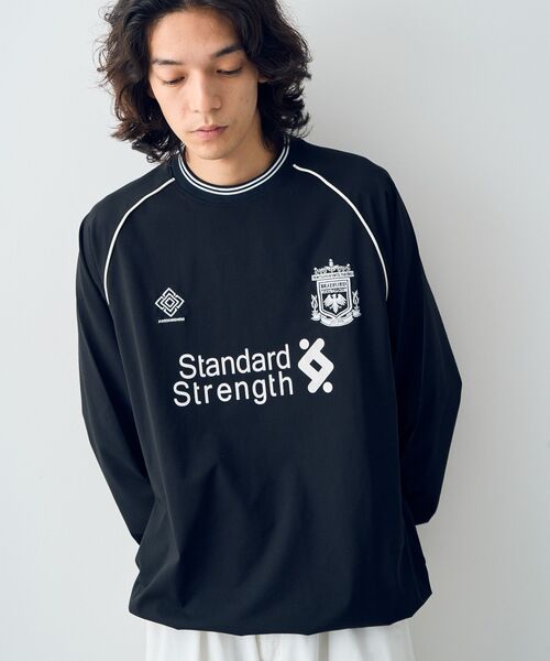 CRAFT STANDARD BOUTIQUE(クラフトスタンダードブティック)の「【機能素材】ゲームシャツ-D(Tシャツ/カットソー・メンズ・オフホワイト/ブラック/ネイビー・M/L/XL)」の12枚目の写真