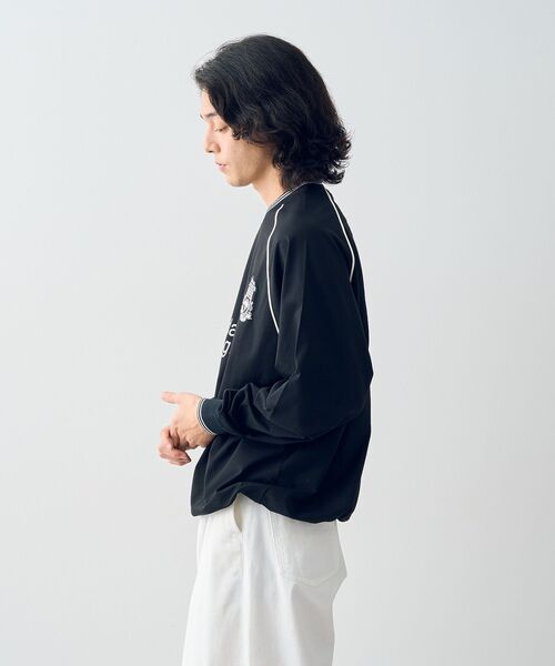 CRAFT STANDARD BOUTIQUE(クラフトスタンダードブティック)の「【機能素材】ゲームシャツ-D(Tシャツ/カットソー・メンズ・オフホワイト/ブラック/ネイビー・M/L/XL)」の16枚目の写真