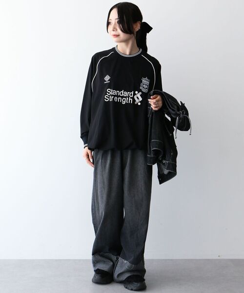 CRAFT STANDARD BOUTIQUE(クラフトスタンダードブティック)の「【機能素材】ゲームシャツ-D(Tシャツ/カットソー・メンズ・オフホワイト/ブラック/ネイビー・M/L/XL)」の20枚目の写真