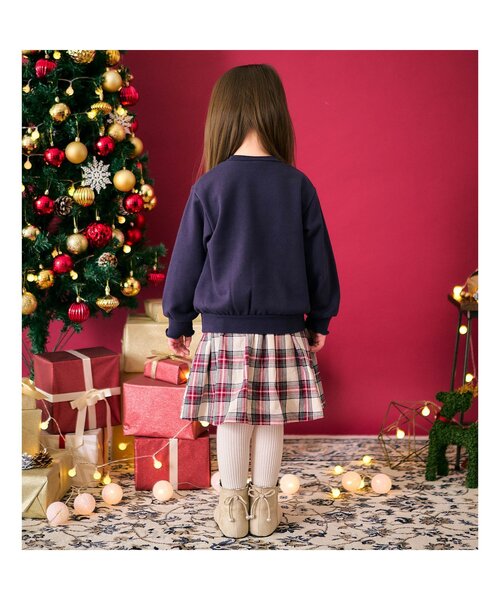 apres les cours（アプレレクール）の「スイーツ・プレゼントモチーフトレーナー（スウェット・キッズ・アイボリー/ネイビー/サーモンピンク・80/90/100/110/120/130/140）」の10枚目の写真