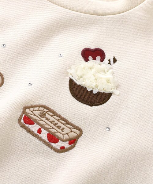 apres les cours（アプレレクール）の「スイーツ・プレゼントモチーフトレーナー（スウェット・キッズ・アイボリー/ネイビー/サーモンピンク・80/90/100/110/120/130/140）」の21枚目の写真