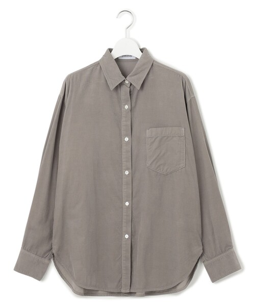 23区(ニジュウサンク)の「【洗える】コットン コーデュロイ ブラウス(シャツ/ブラウス・レディース・スモーキーグリーン系/グレー系/ライトグレー系・38)」の16枚目の写真